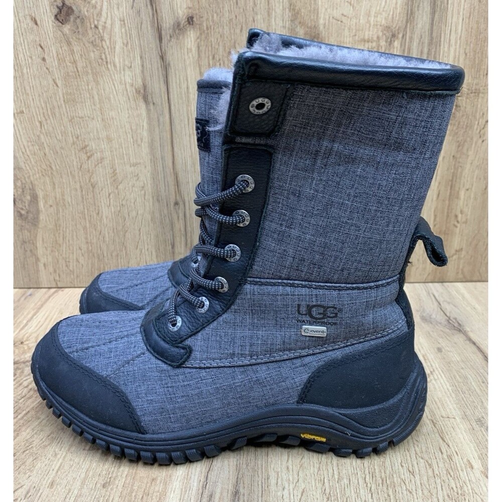 UGG Australia 1005589 Waterproof eVent Vibram Winter Boots Gray Womens US 9 - Picture 3 of 16